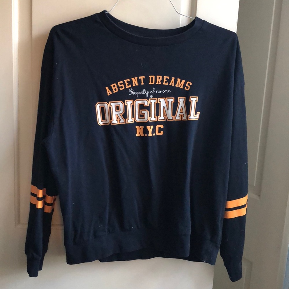 Navy blue sweatshirt
